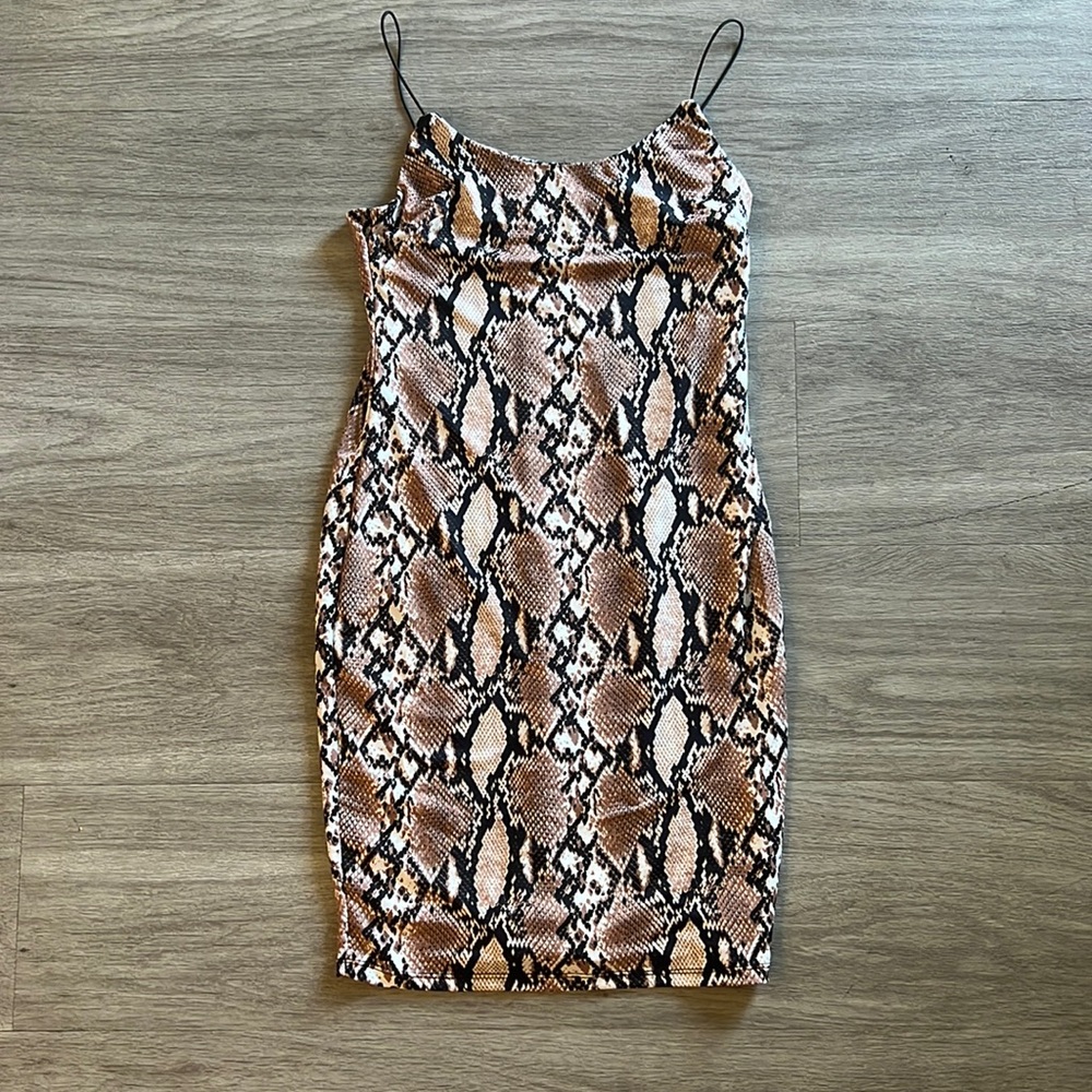 Snake Skin Mini Dress